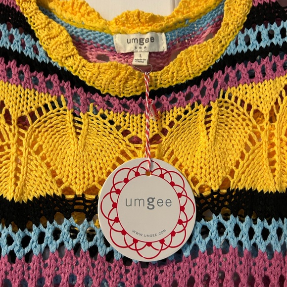 Umgee Multicolor Knit Sweater Top - Picture 3 of 7